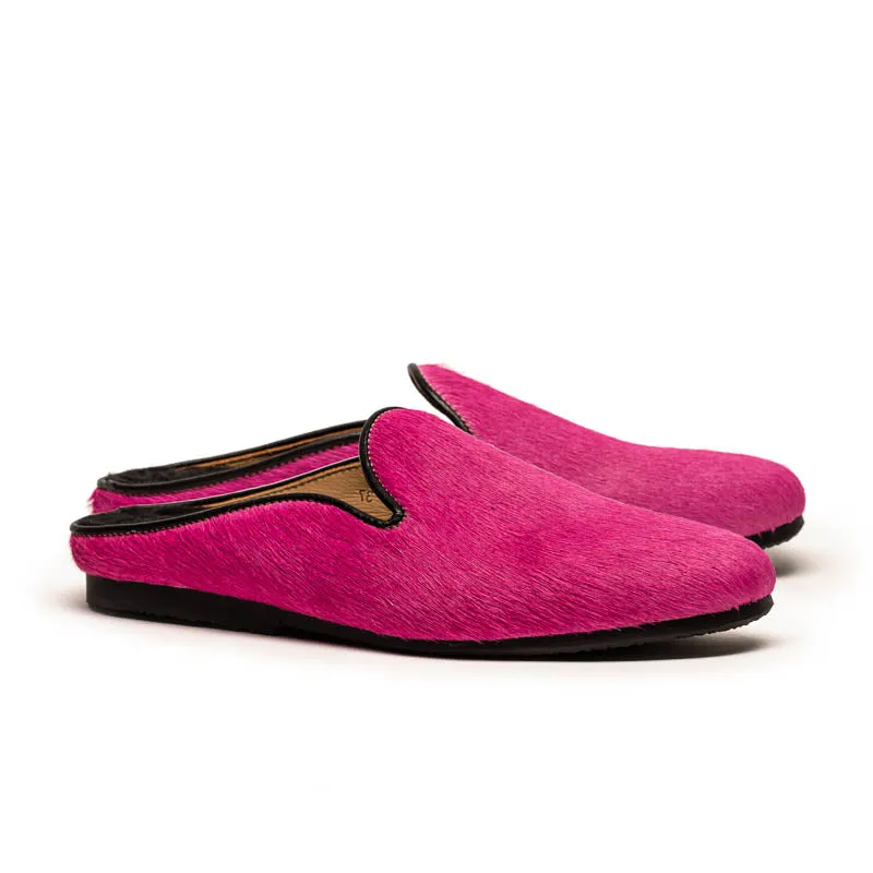 CUDDY Hot Pink | Leather Mule sold by Tracey Neuls
