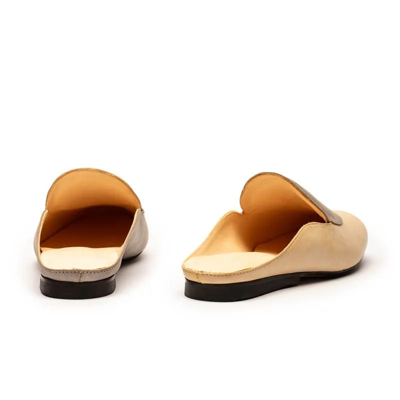CUDDY Dot Oyster | Leather Mule sold by Tracey Neuls product image thumbnail 4