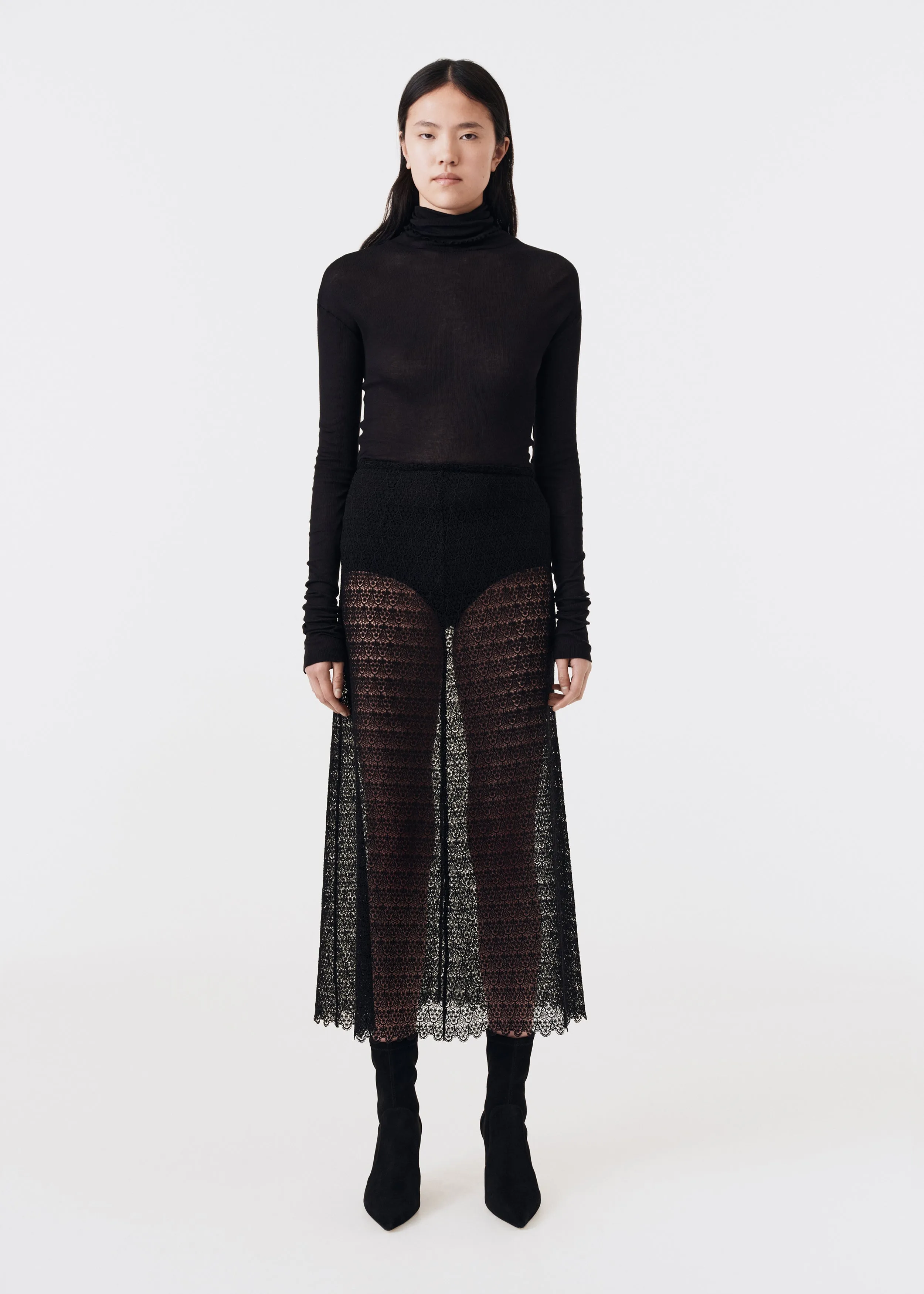 Tailored lace skirt sold by Bite Studios