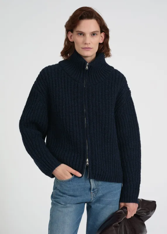 Chunky Heritage Zip Cardigan sold by Bite Studios