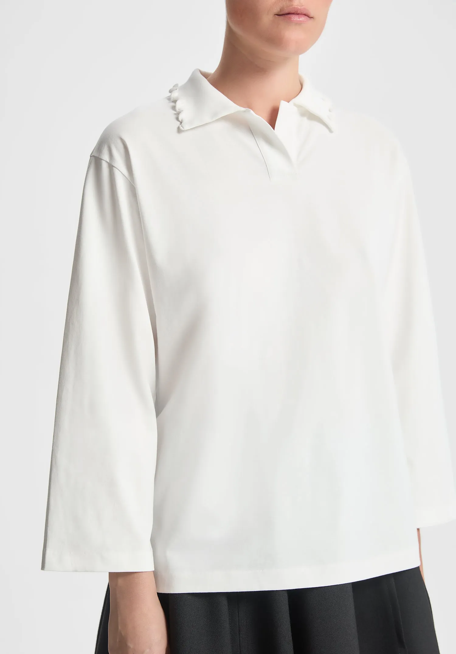 Lyra Frilled Polo sold by Bite Studios product image thumbnail 2