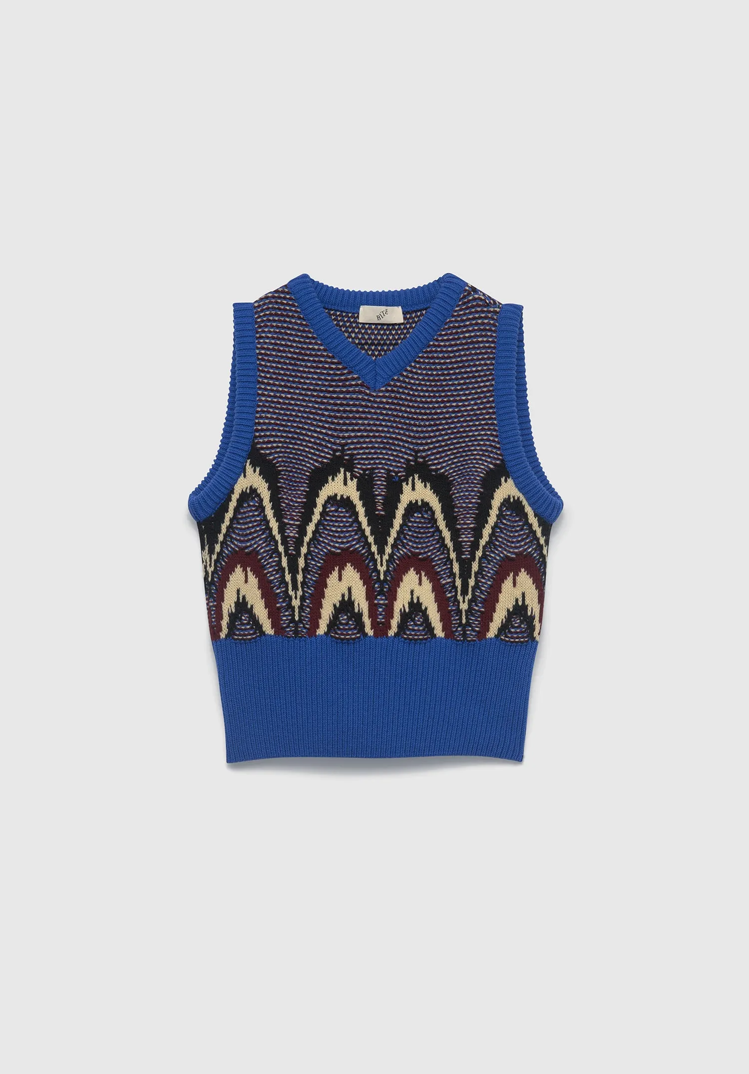 Neon Jacquard Knit Slip-over sold by Bite Studios