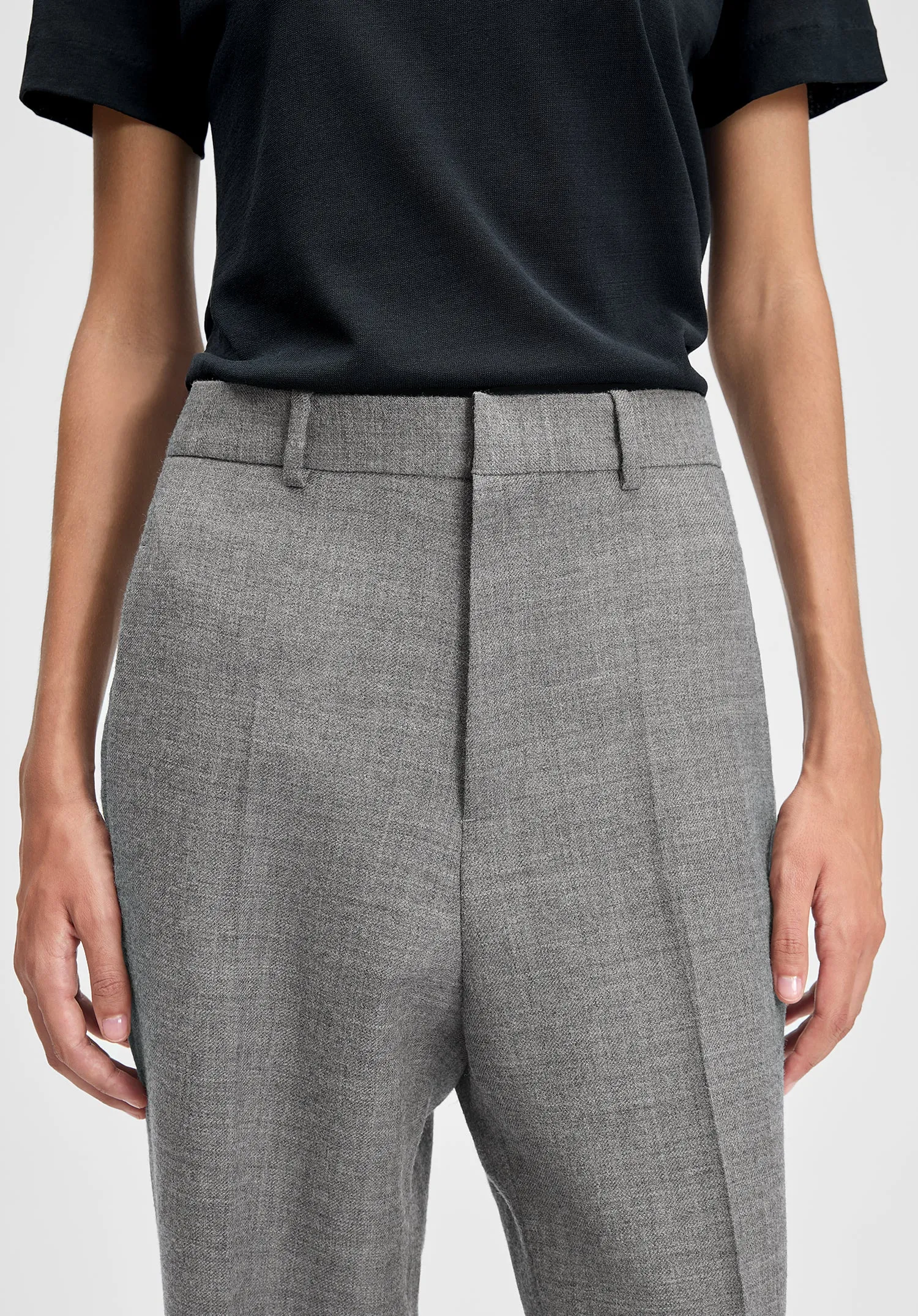 Credo Straight Melange Trousers sold by Bite Studios product image thumbnail 5