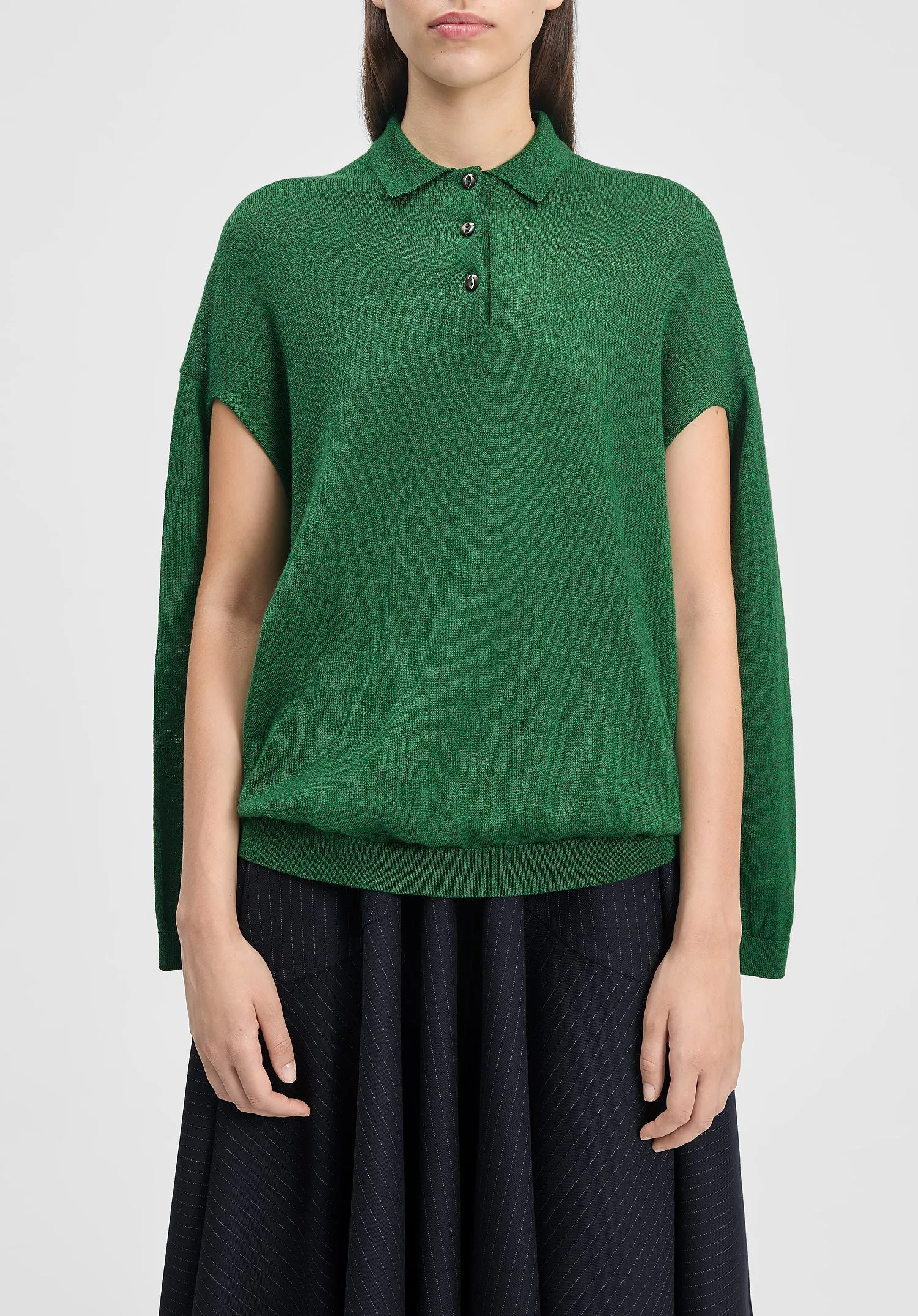 Polo-neck Cut-out Knit Sweater sold by Bite Studios product image thumbnail 3