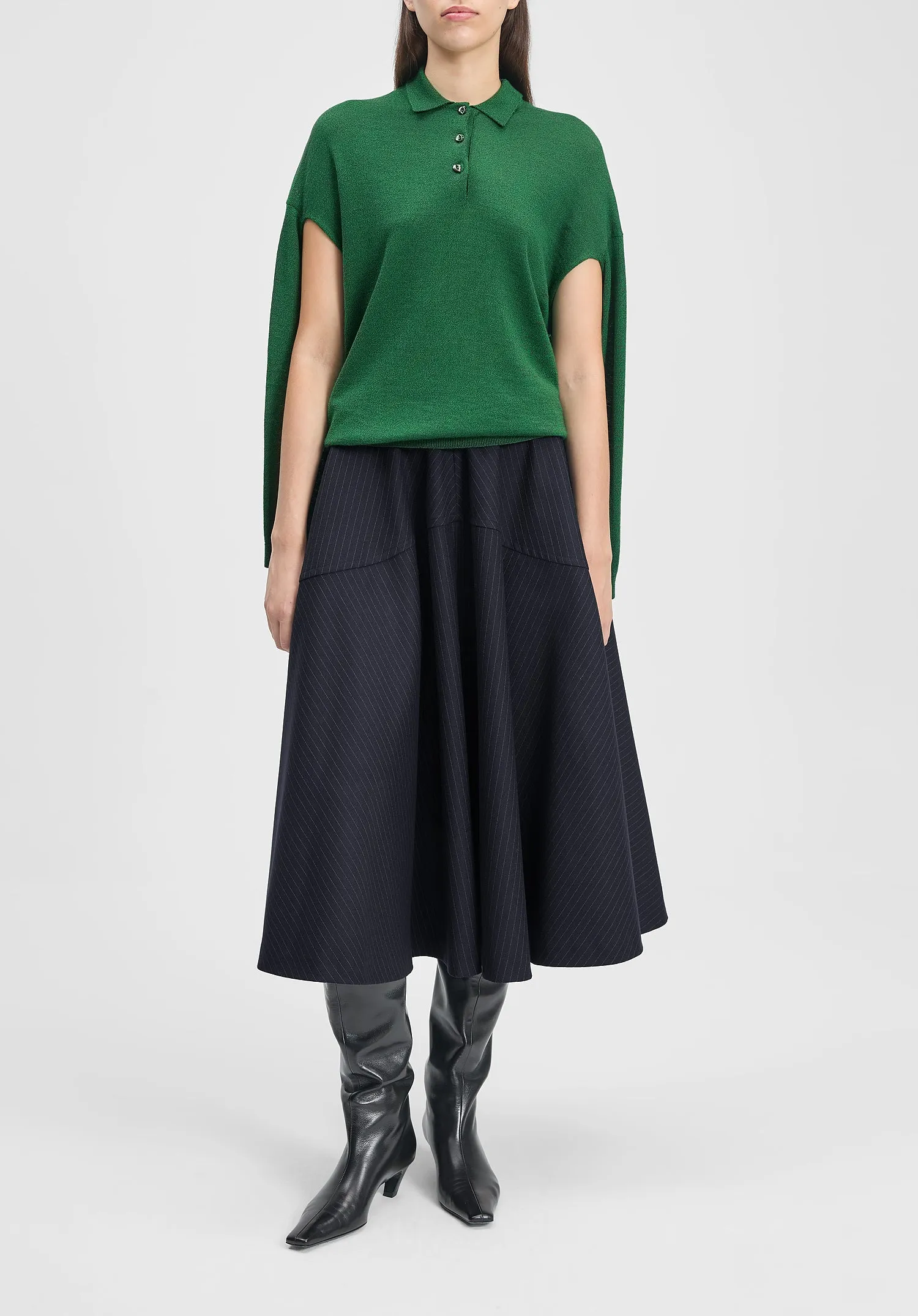 Polo-neck Cut-out Knit Sweater sold by Bite Studios product image thumbnail 2