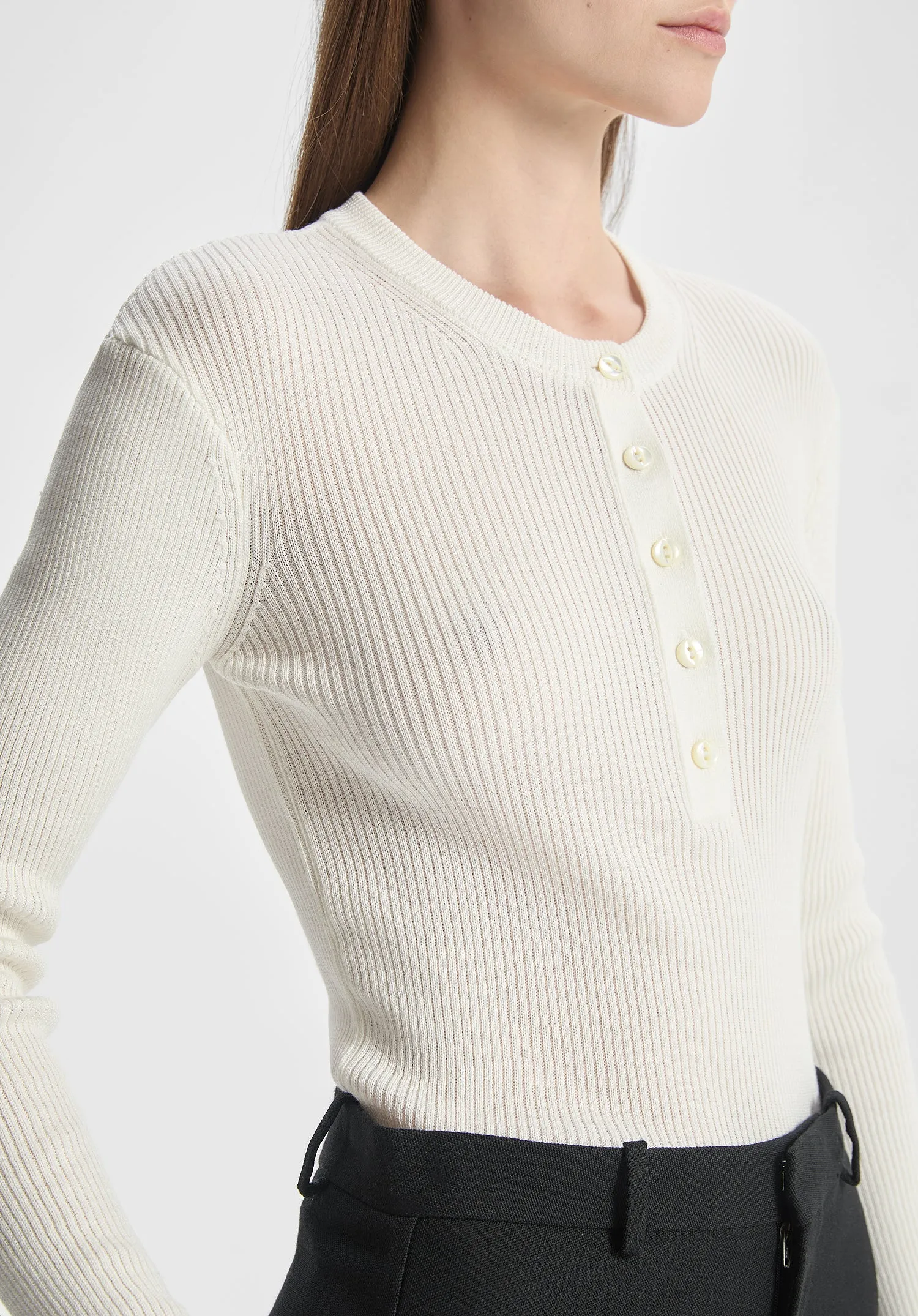 Lone Buttoned Rib Knit sold by Bite Studios product image thumbnail 5