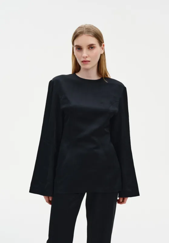 Sculpted Satin Blouse made by Bite Studios