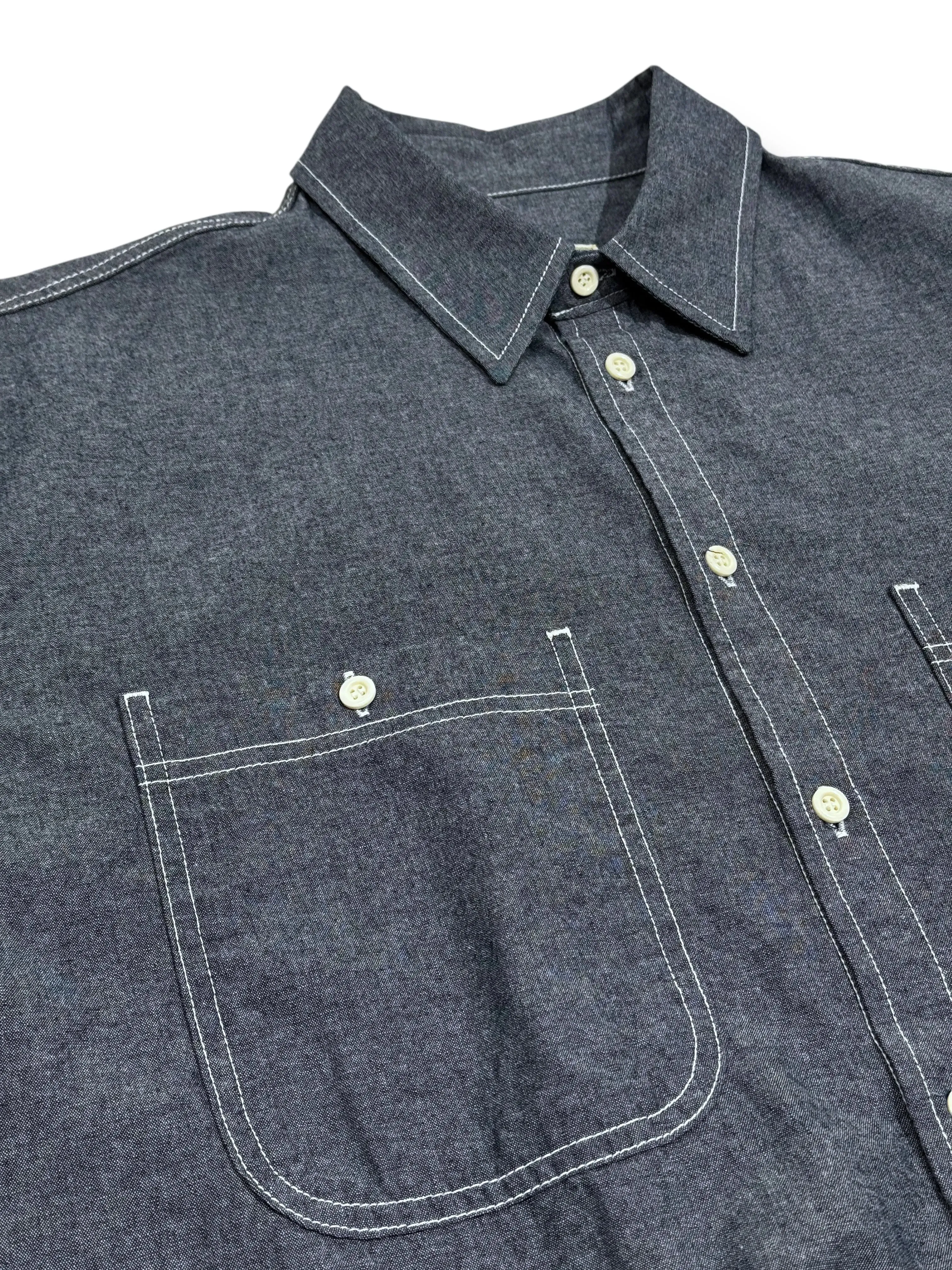 TWO POCKET DENIM SHIRT sold by MACHUS private label product image thumbnail 3