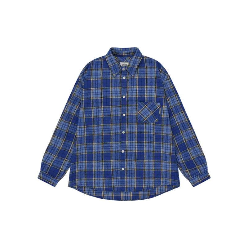 COUNTRY CHECK SHIRT / BLUE sold by MACHUS private label
