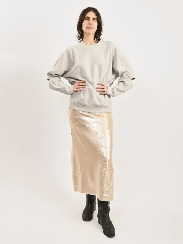 Heather Grey Cocoon Crewneck Sweatshirt sold by Frances May Houseline