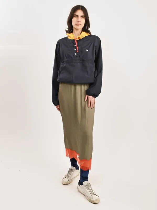 Olive/Red Multi Lace Applique Slip Skirt sold by Frances May Houseline