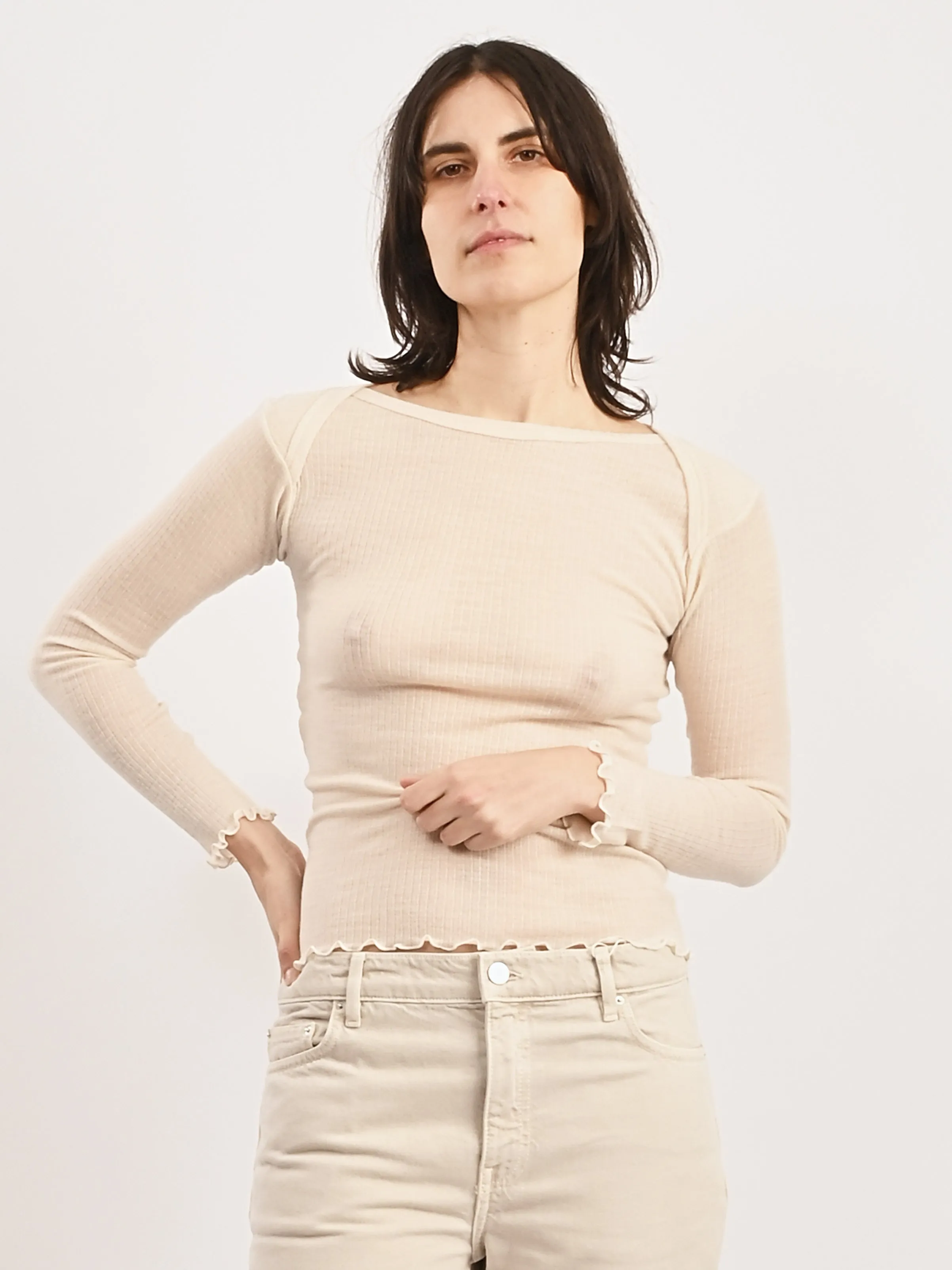 Undyed Disc L/S Tee sold by Frances May Houseline product image thumbnail 2