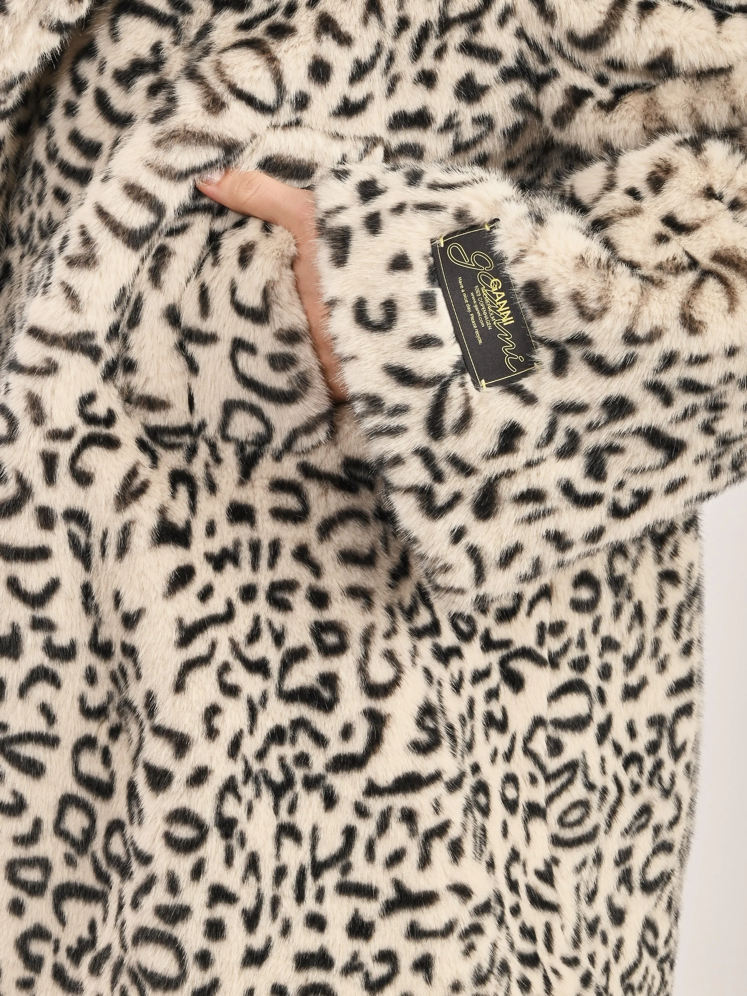 Almond Milk Faux Fur Jacket sold by Frances May Houseline product image thumbnail 3