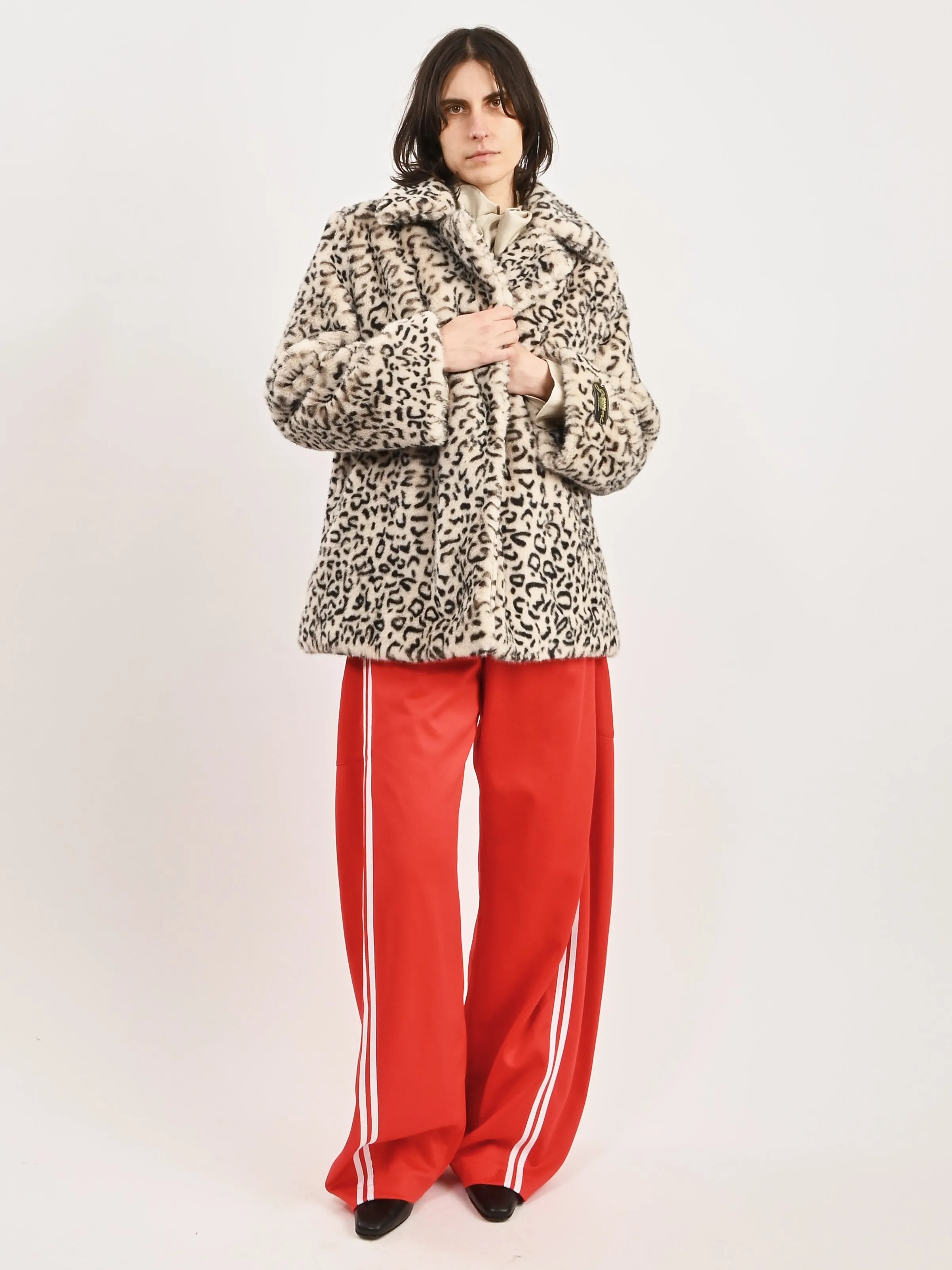 Almond Milk Faux Fur Jacket sold by Frances May Houseline