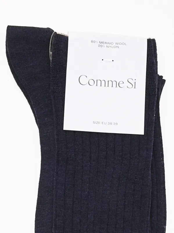 Navy The Knee High sold by Frances May Houseline