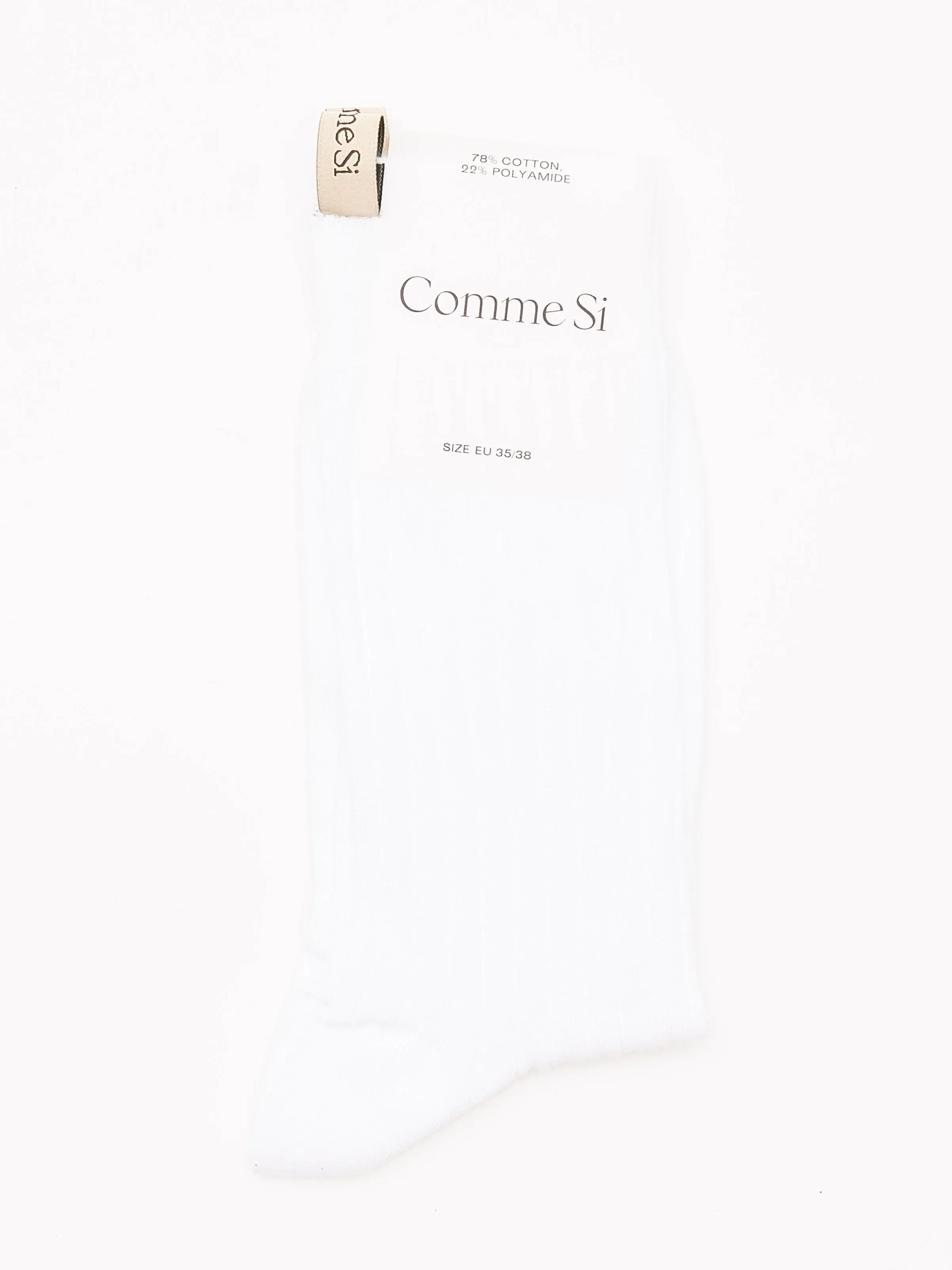 White The Yves Sock sold by Frances May Houseline product image thumbnail 2