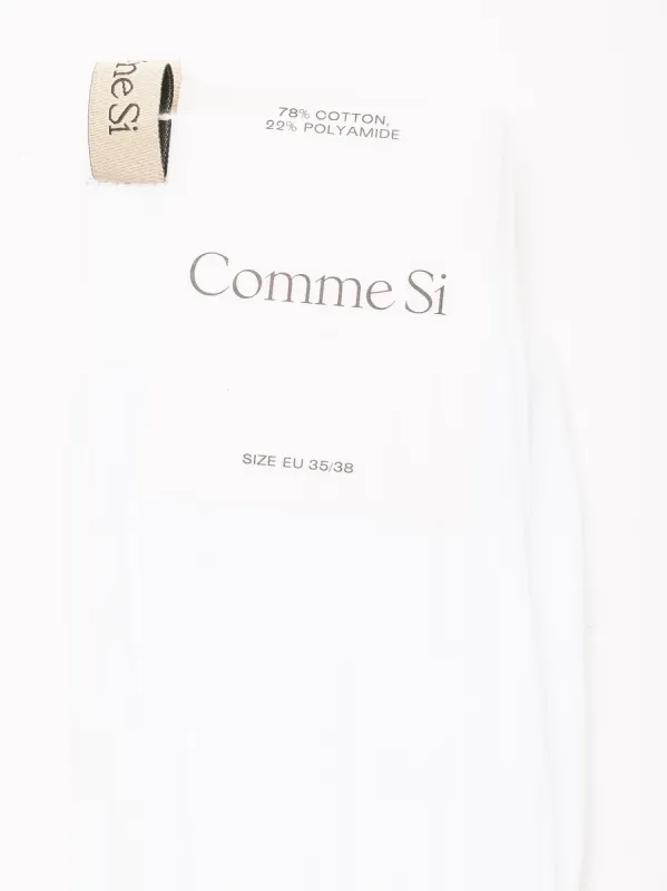 White The Yves Sock made by Frances May Houseline