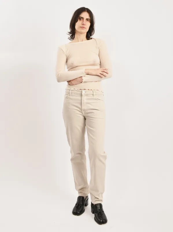 Smoke Low Taper Denim made by Toteme