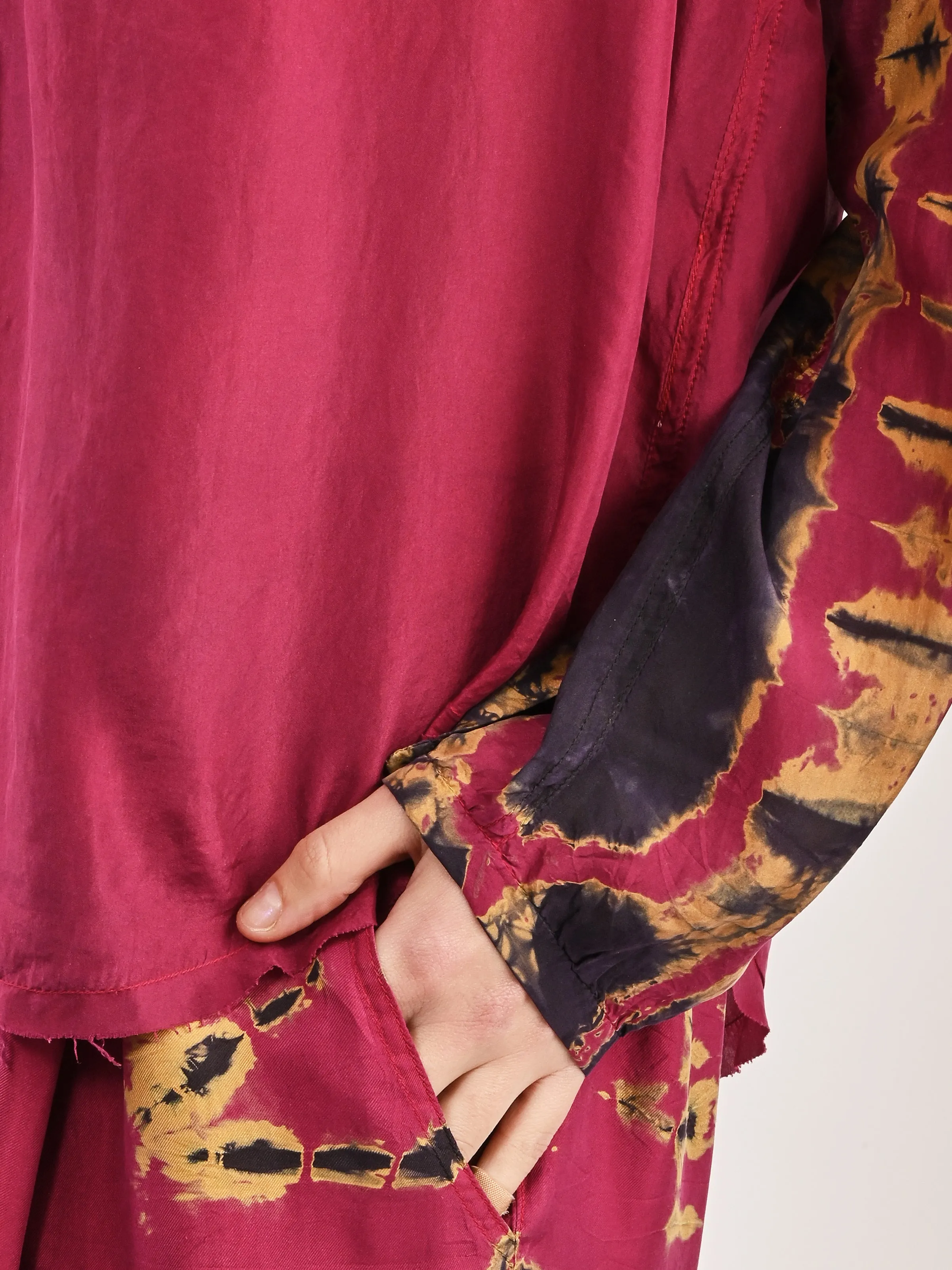 Fuchsia Poet Blouse sold by Frances May Houseline product image thumbnail 4