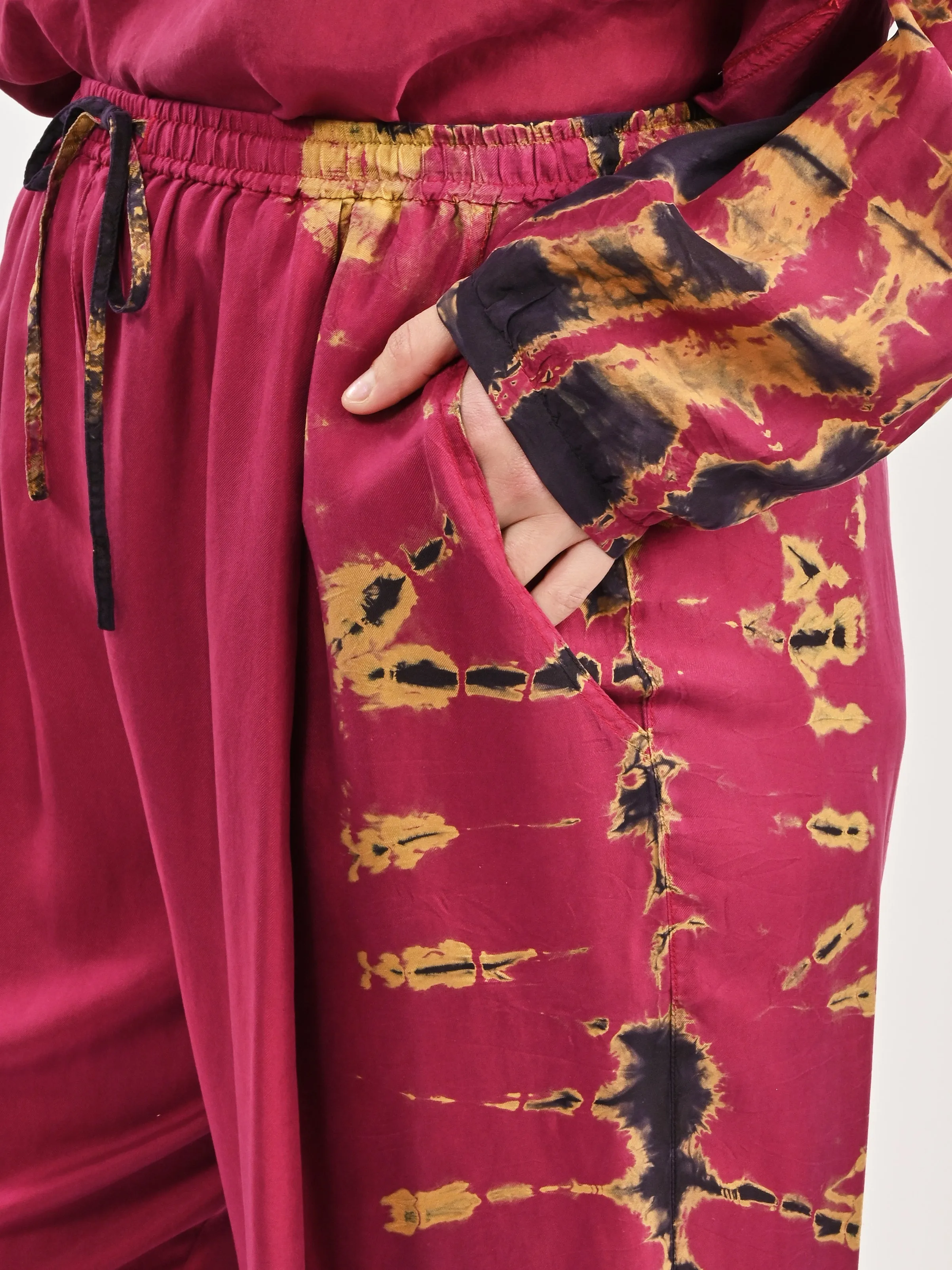 Fuchsia Logan Pant sold by Frances May Houseline product image thumbnail 3