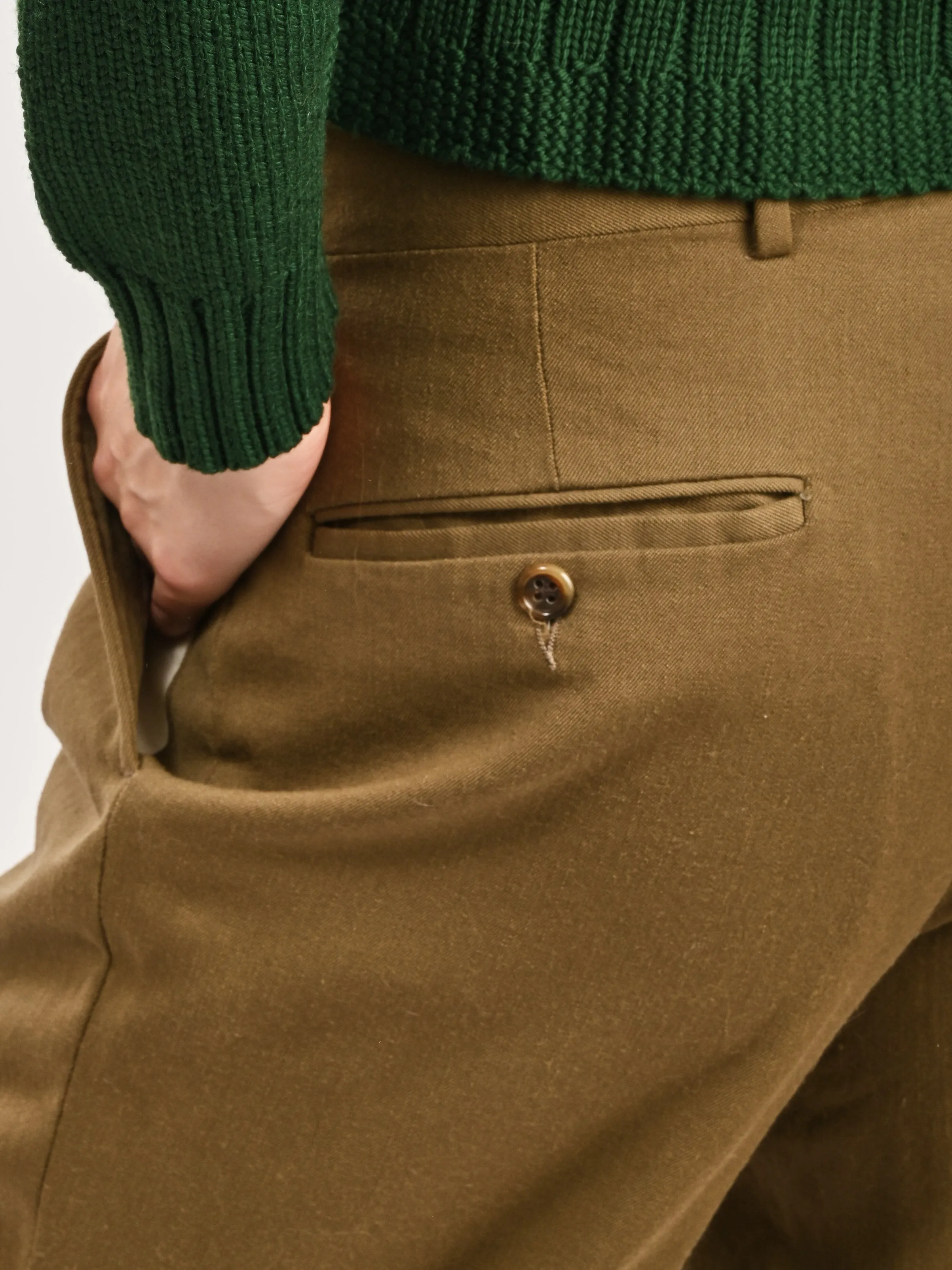 Cropped Ochre Trousers sold by Frances May Houseline product image thumbnail 5