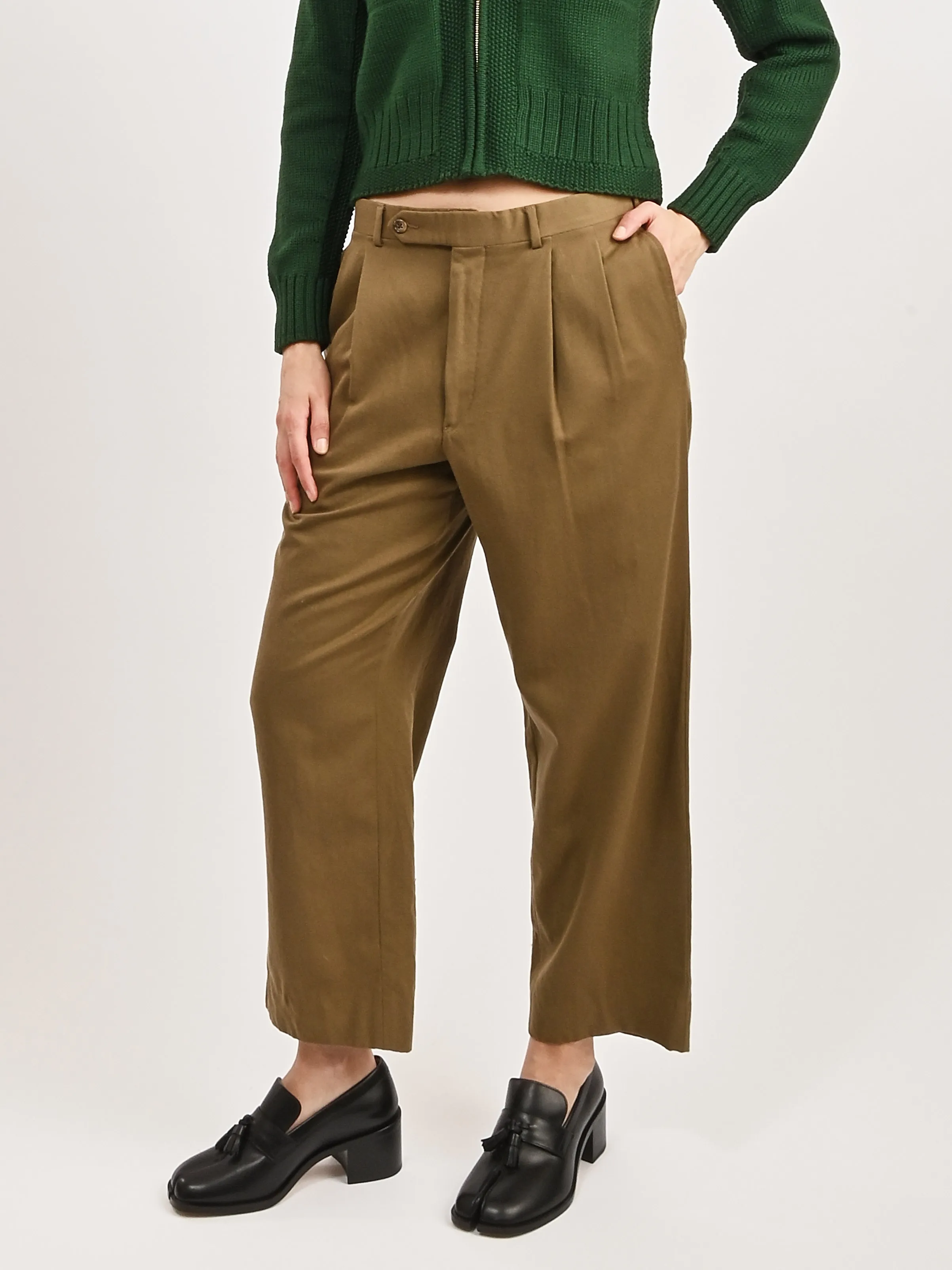 Cropped Ochre Trousers sold by Frances May Houseline product image thumbnail 2