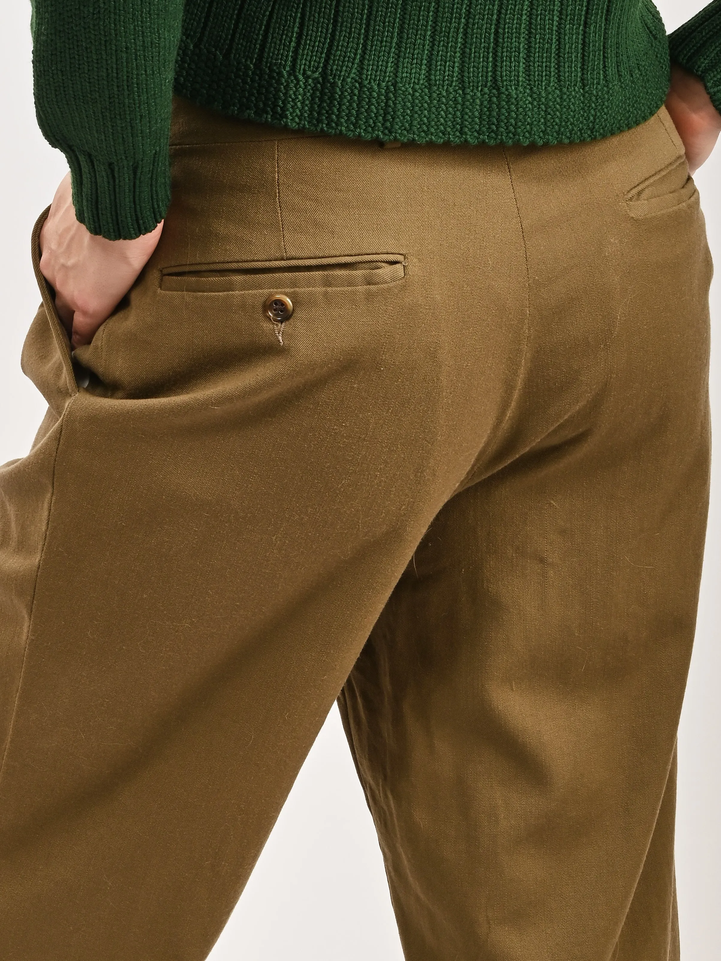 Cropped Ochre Trousers sold by Frances May Houseline product image thumbnail 4