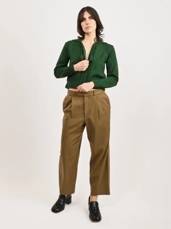 Cropped Ochre Trousers made by Frances May Houseline