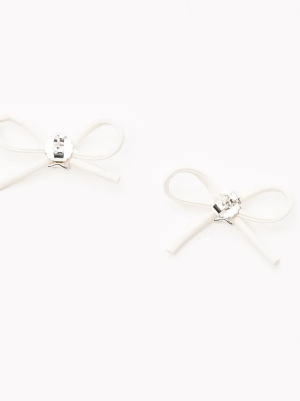 White Ume Earrings made by Sandy Liang