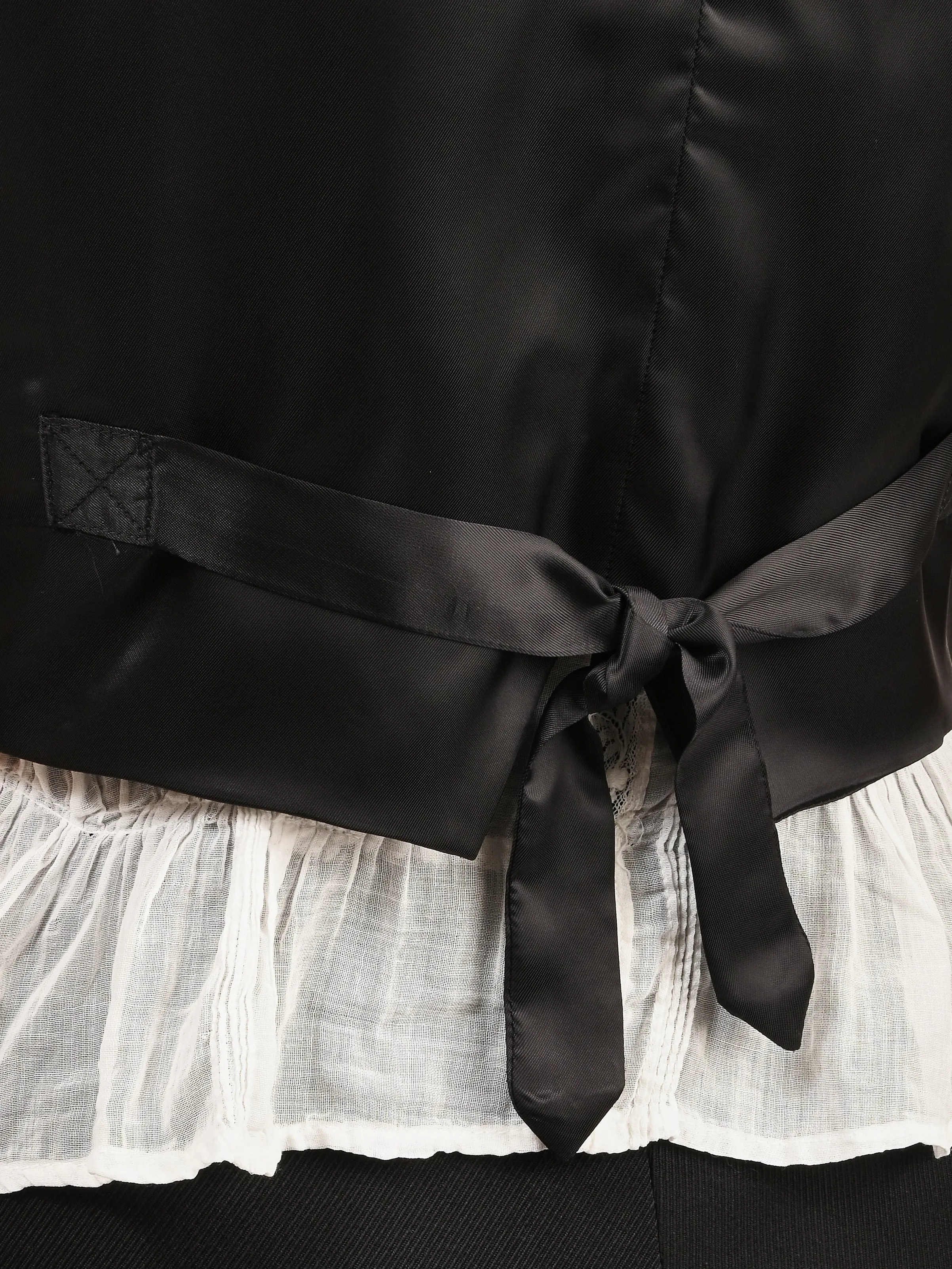 Black Riding Twill Waistcoat sold by Frances May Houseline product image thumbnail 5