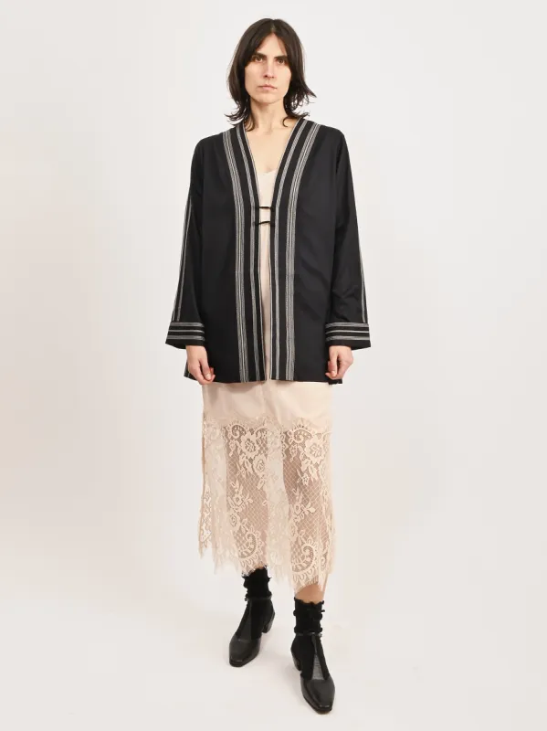 Navy/Cream Mathilde Jacket sold by Frances May Houseline