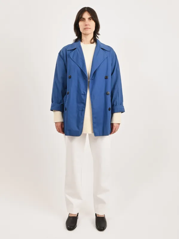 Blue Rodier Unlined Pea Jacket sold by Frances May Houseline