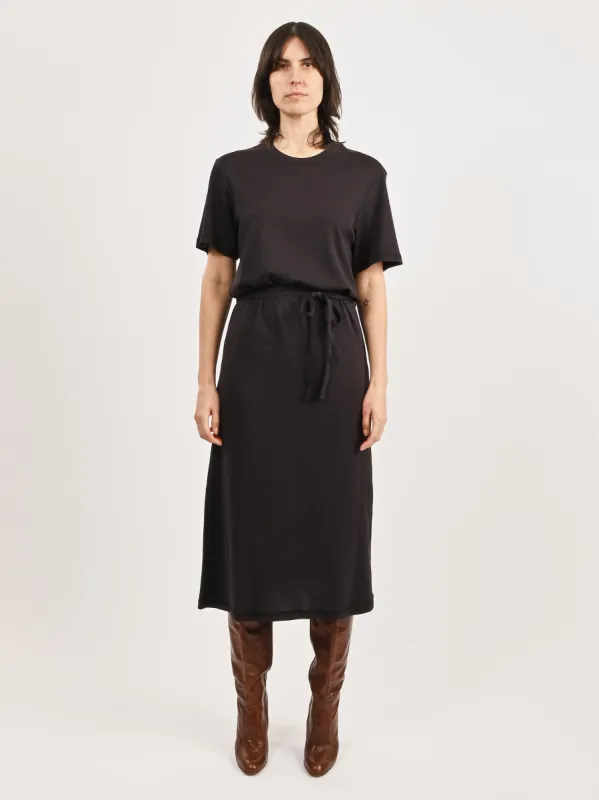 Squid Ink Belted Rib T-Shirt Dress sold by Frances May Houseline