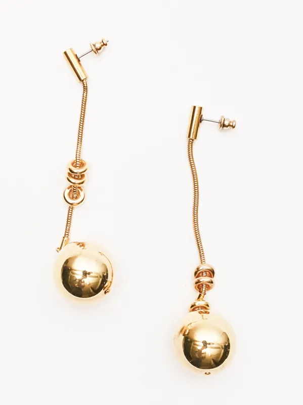 Gold Sway Earrings sold by Frances May Houseline