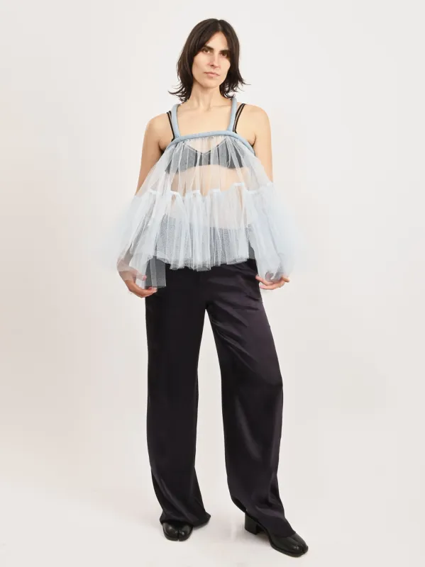 Blue Sheer Top/Dress made by Frances May Houseline