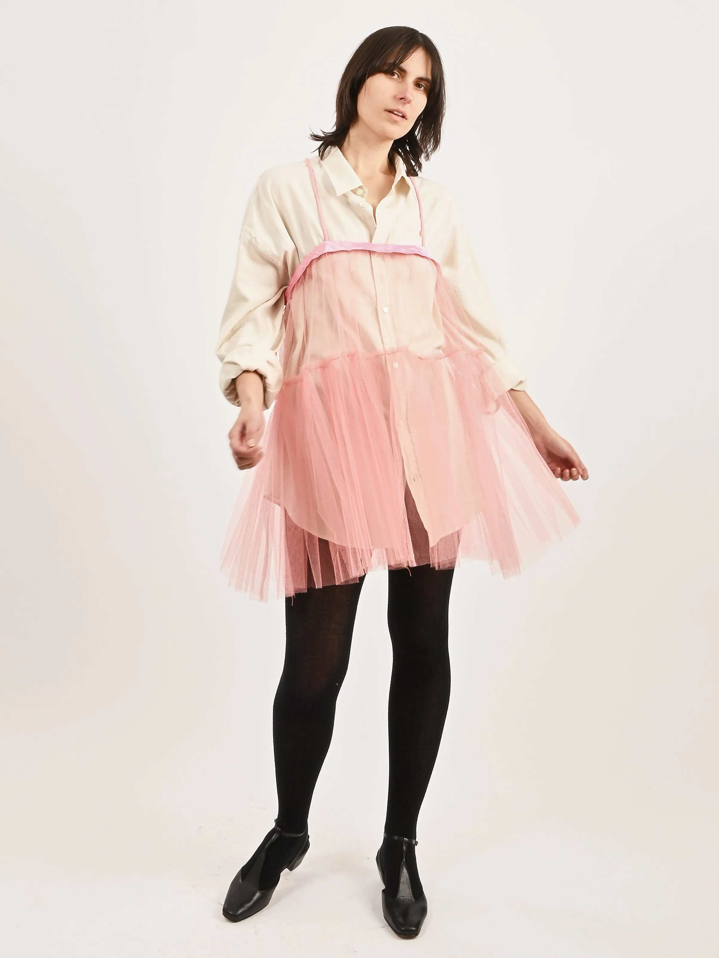 Pink Sheer Dress sold by Frances May Houseline