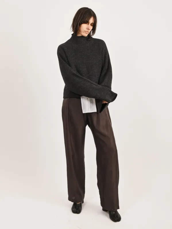 Charcoal Avery Turtleneck sold by Frances May Houseline