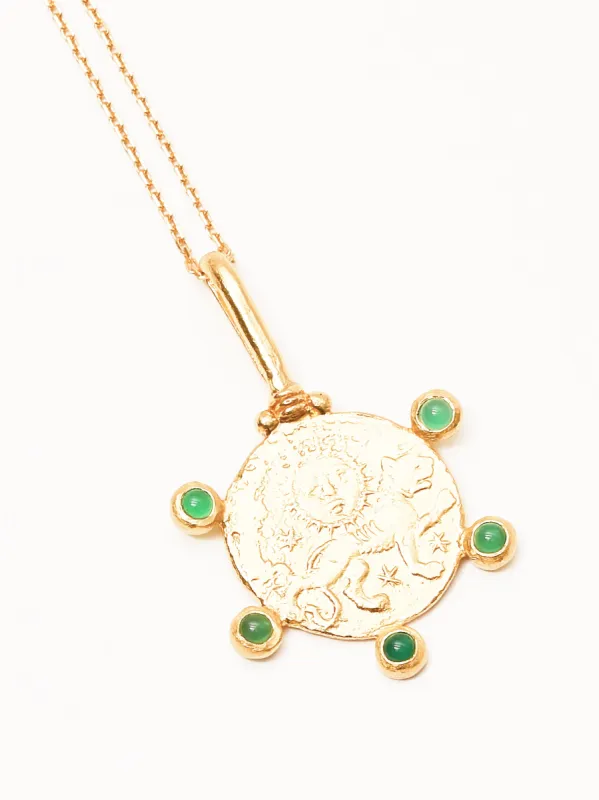 Green Onyx Jahangir Pendant made by Frances May Houseline