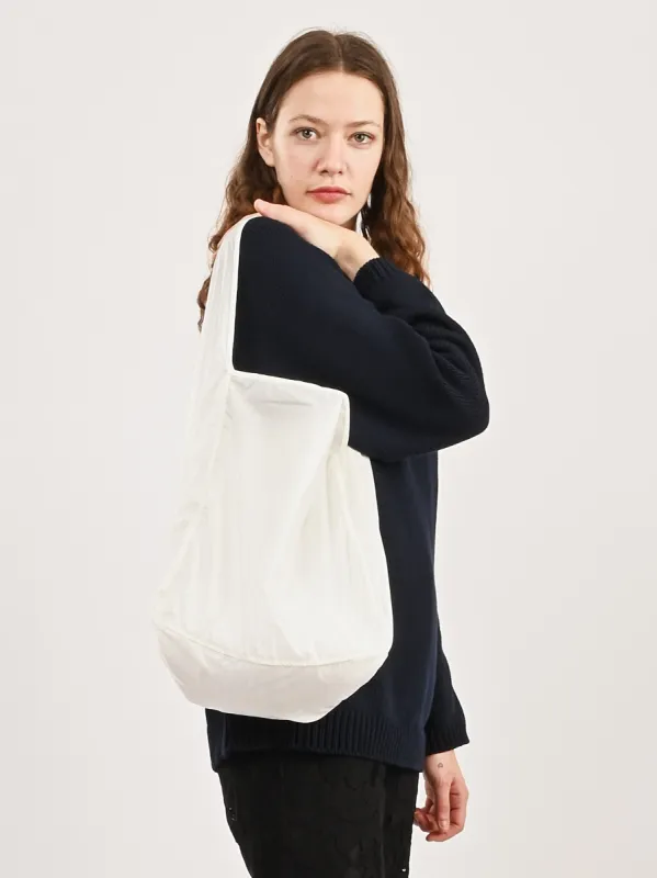 Transparent White Compactible Tote made by Frances May Houseline