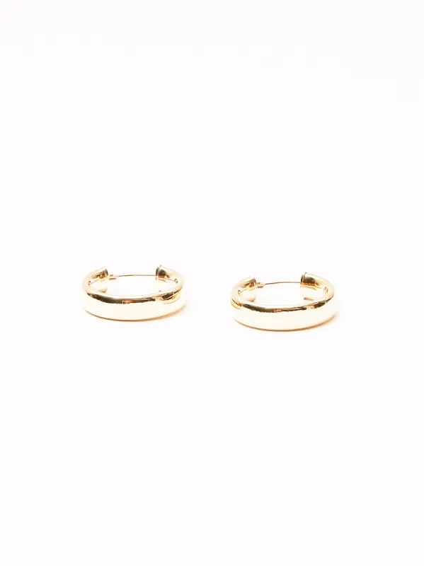 14KY 20MM Polished Hoop Earrings sold by Frances May Houseline
