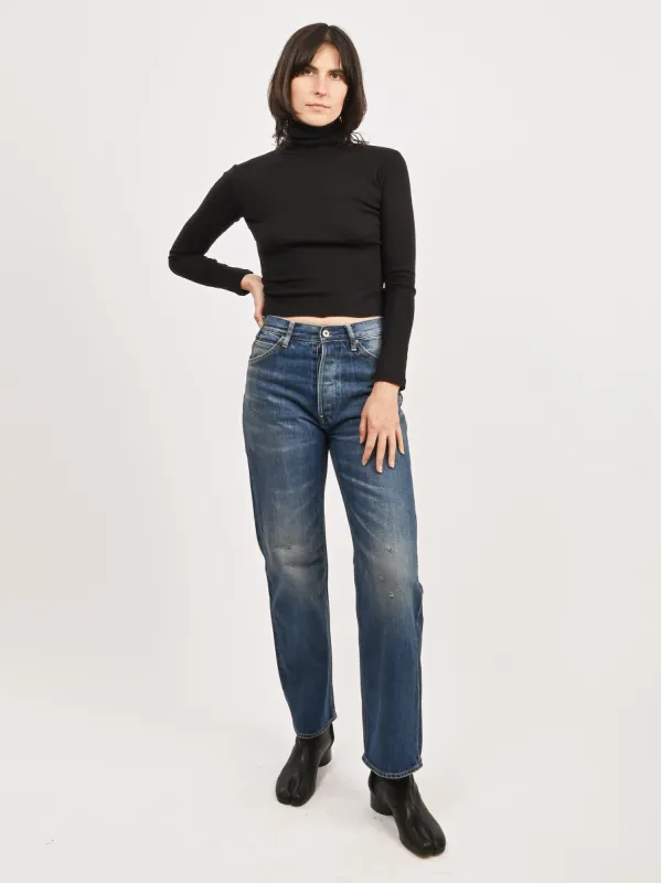 Black Turtleneck Bellevue Tee sold by Frances May Houseline