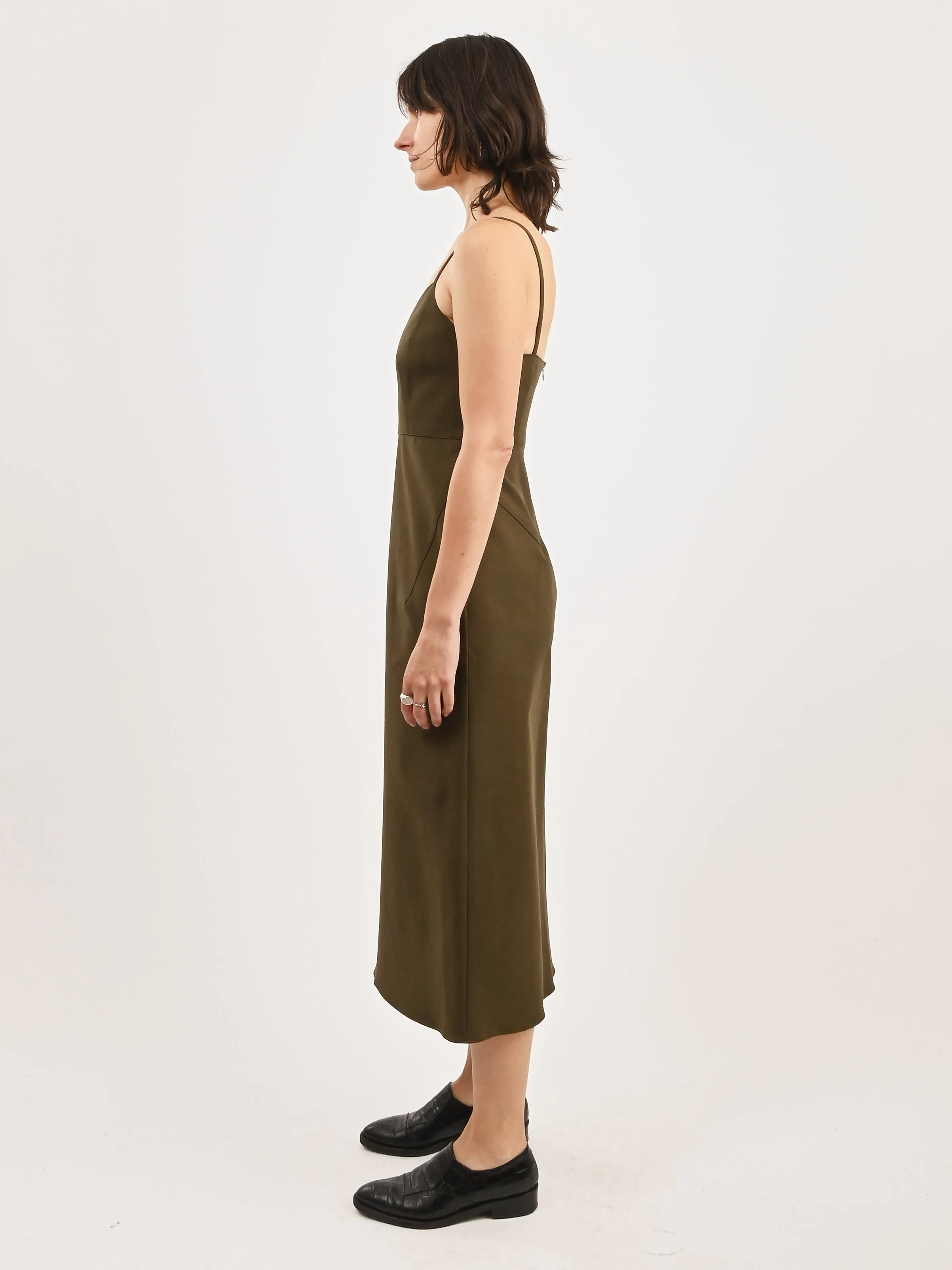 Dark Olive Agitator Dress sold by Frances May Houseline product image thumbnail 5