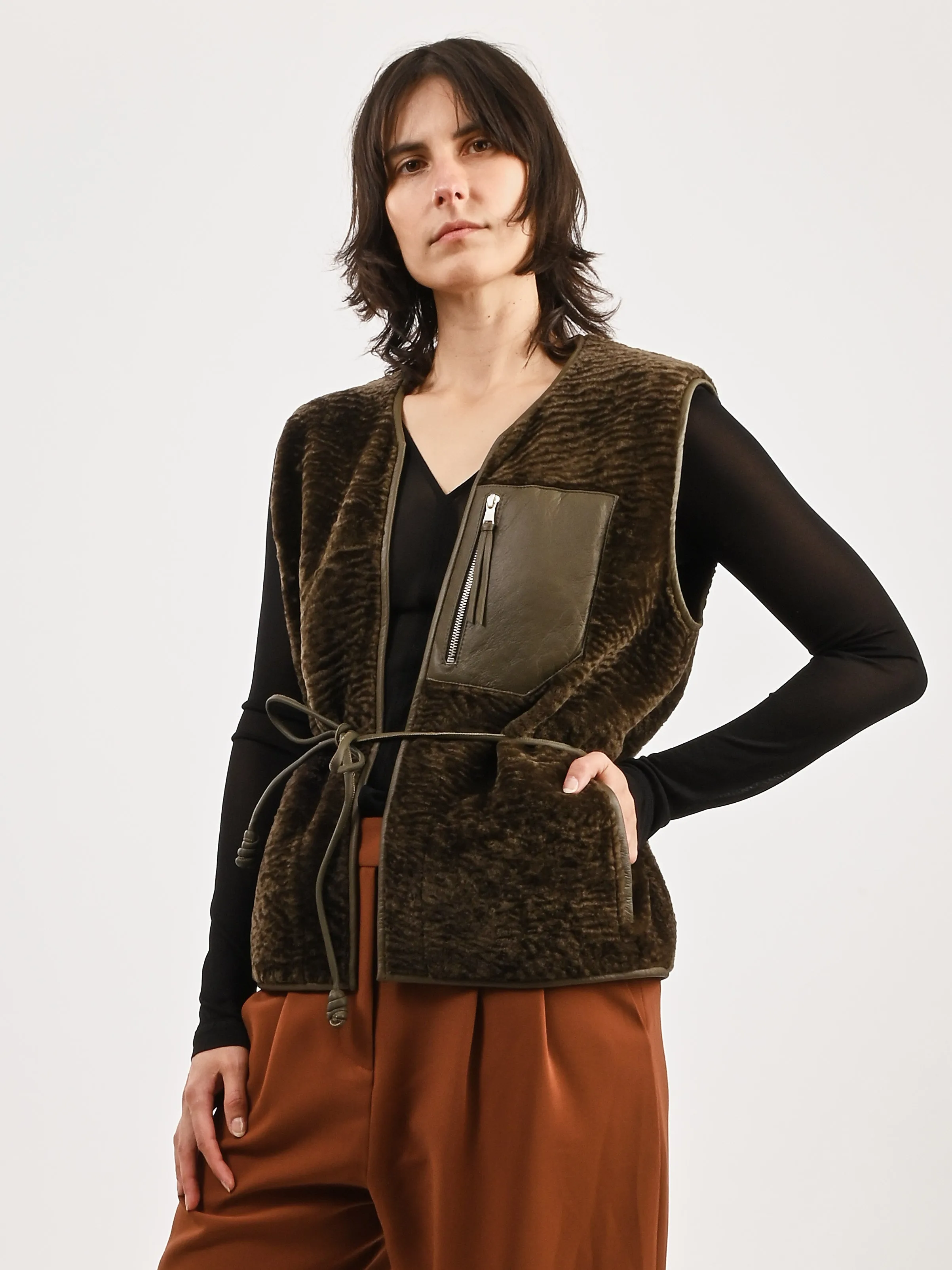 Olive Oliver Vest sold by Frances May Houseline product image thumbnail 2