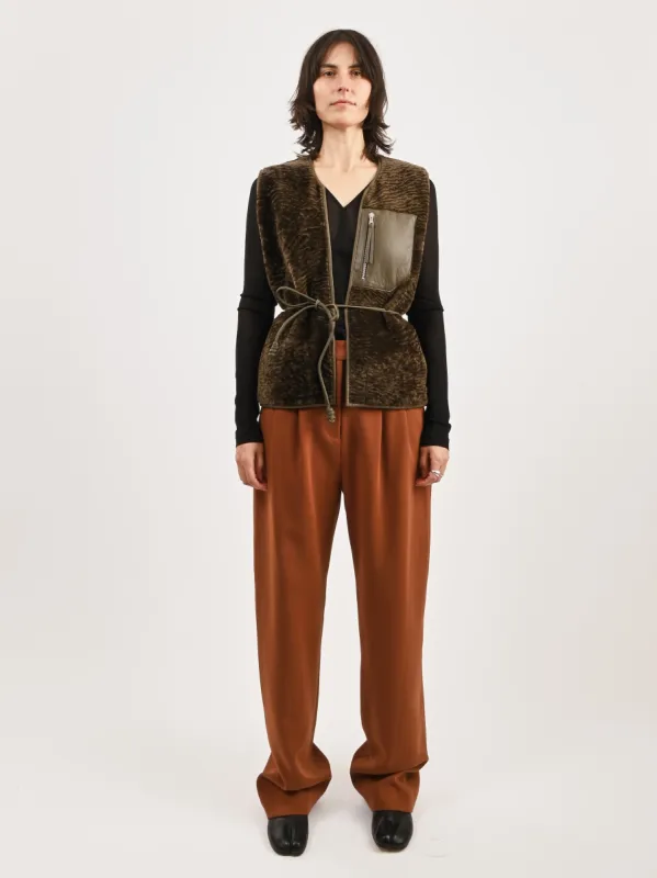 Olive Oliver Vest sold by Frances May Houseline