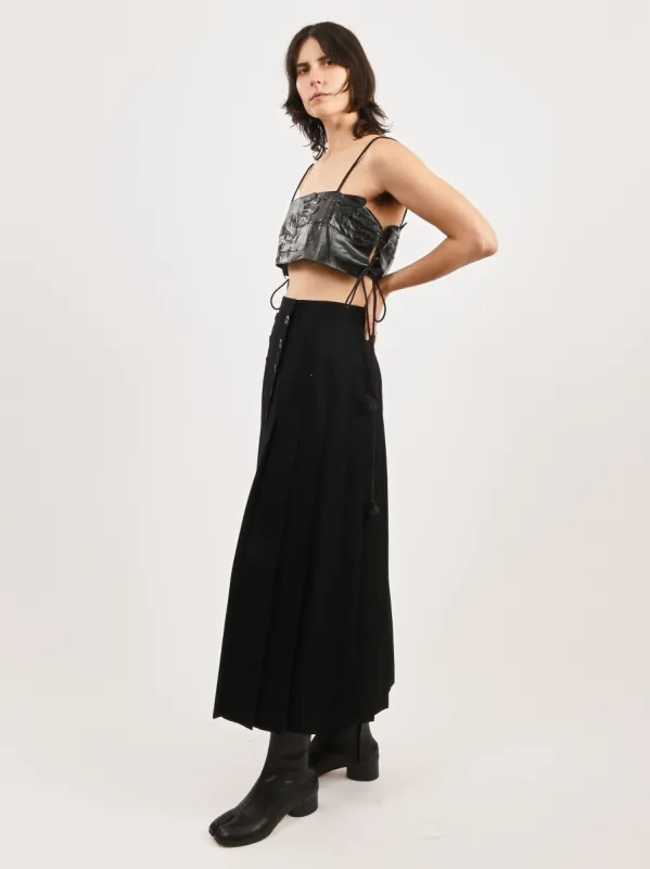 Glossy Black Glove Cami made by Frances May Houseline