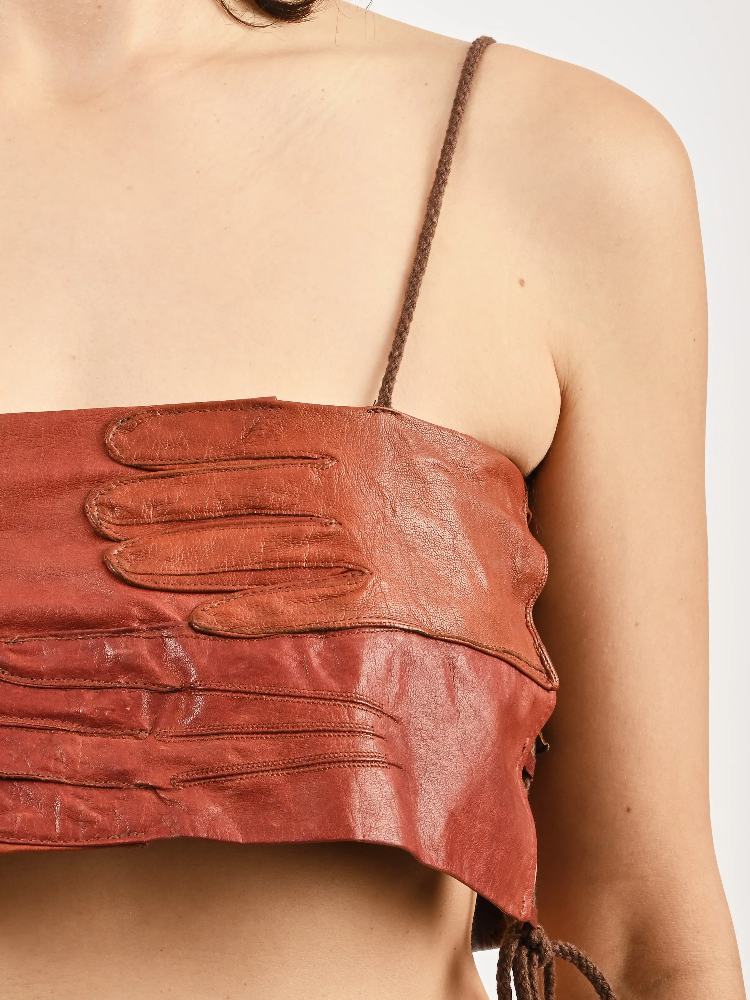 Rust Glove Cami sold by Frances May Houseline product image thumbnail 3