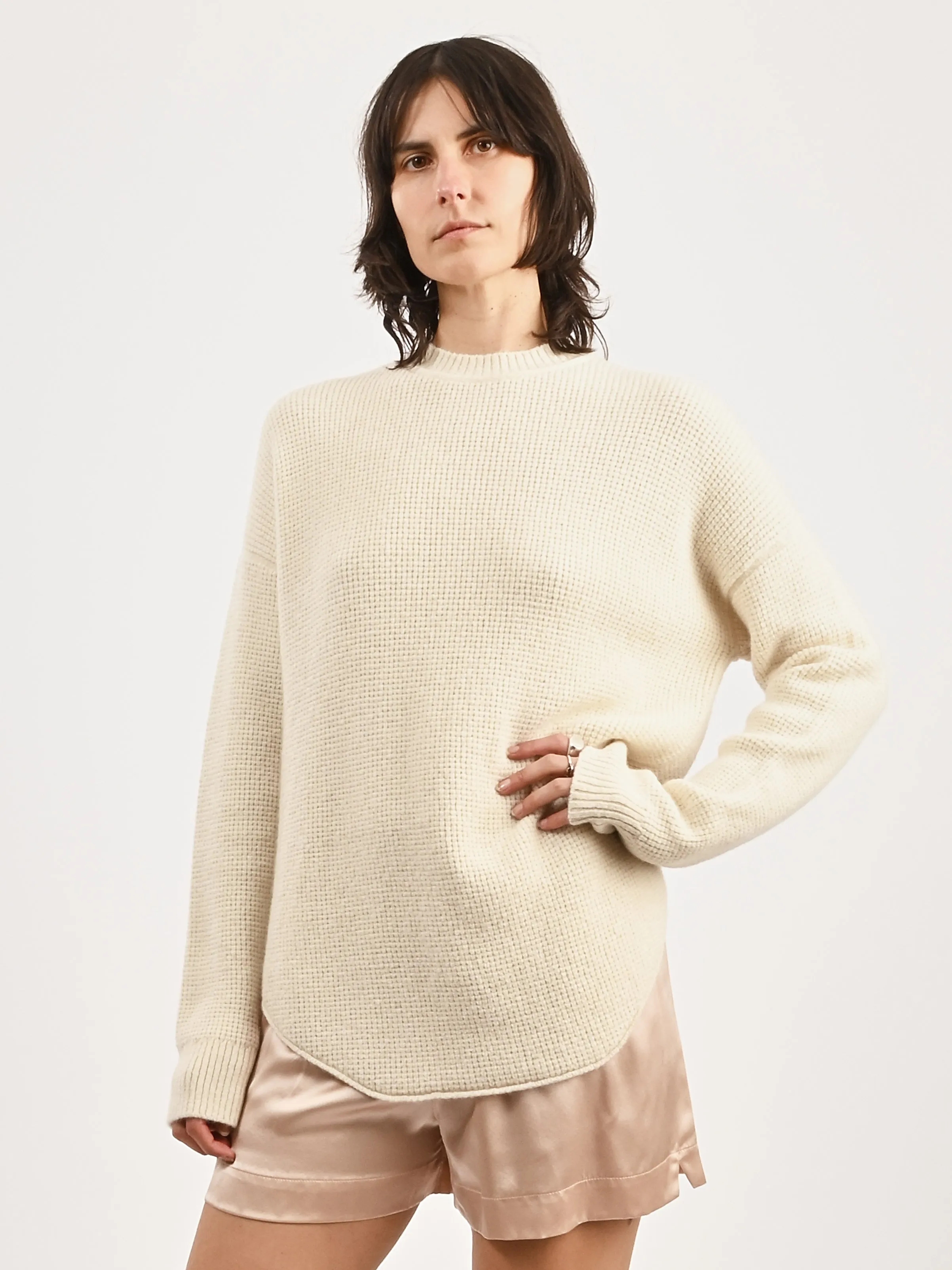 Vanilla Waffle Crewneck sold by Frances May Houseline product image thumbnail 2