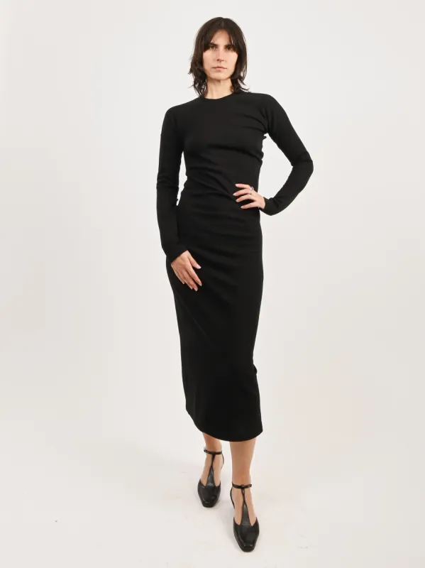 Black Twisted Jersey Dress sold by Frances May Houseline