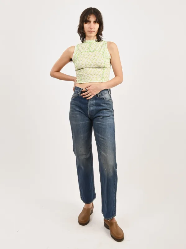 Lemon/Lime Cropped Scuba Tank sold by Frances May Houseline