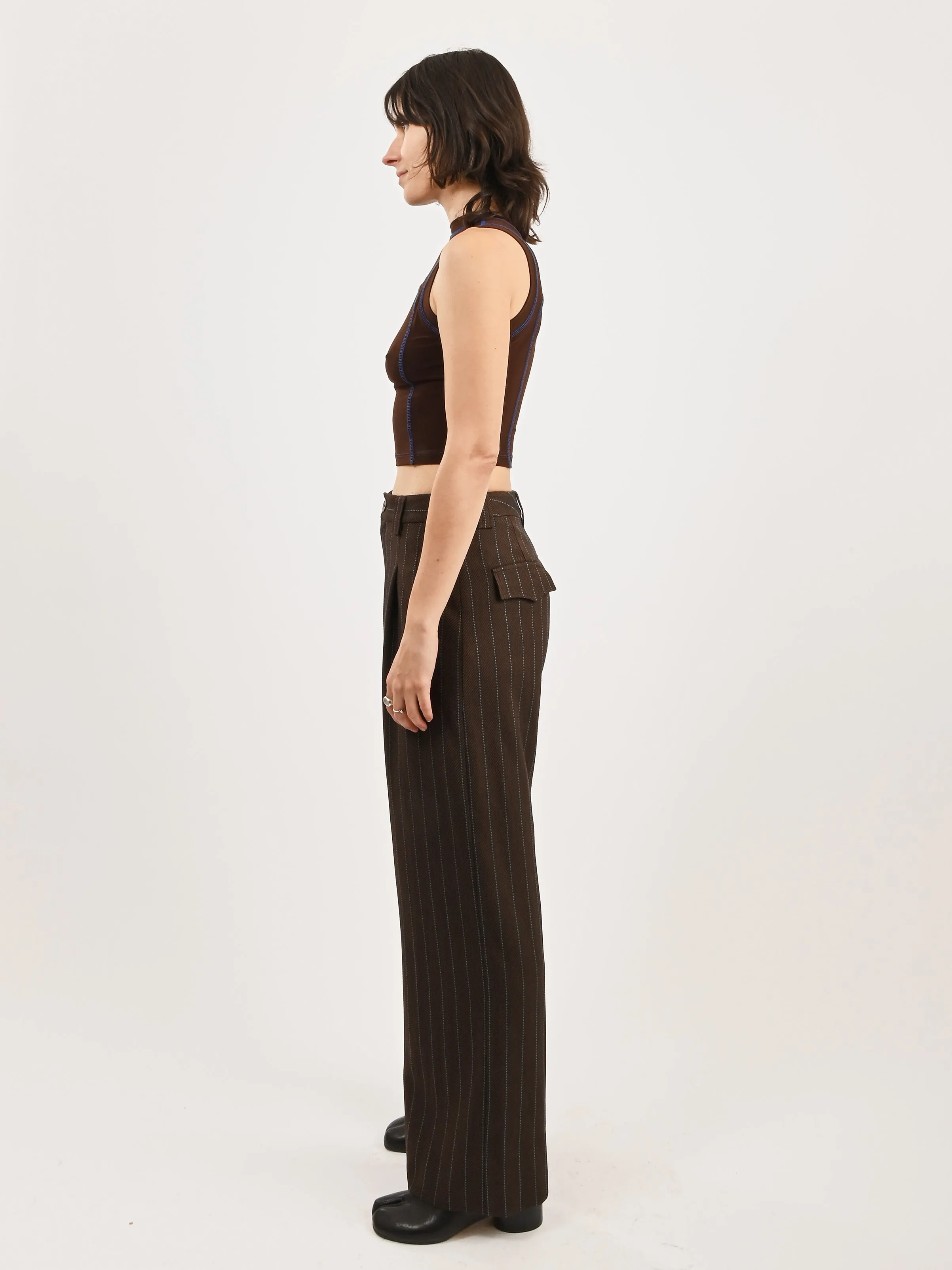 Bark/Cobalt Cropped Scuba Tank sold by Frances May Houseline product image thumbnail 5